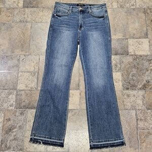 Judy Blue Slim Boot Raw Hem Jeans Size 13/31